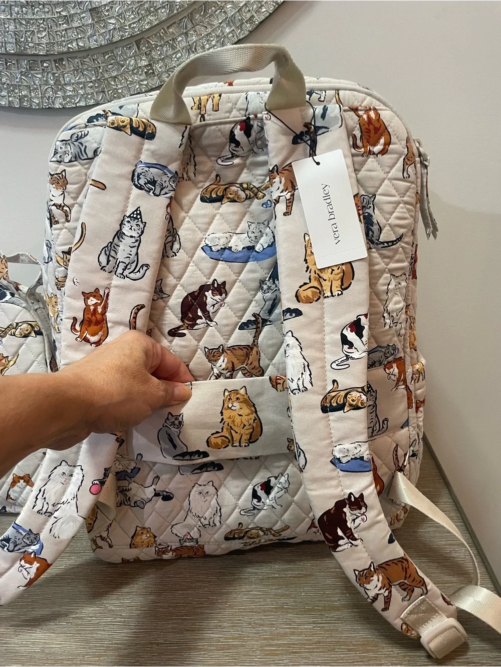 Vera Bradley Backpack Large cat print